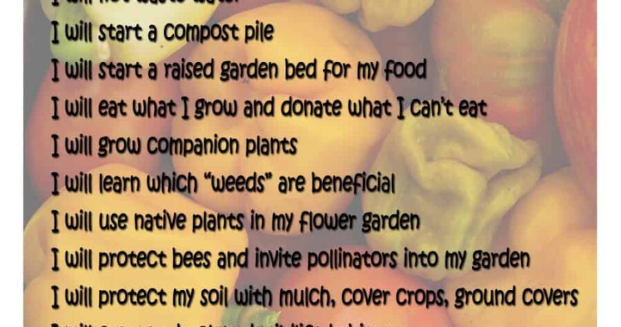 how to be a better gardener pledge
