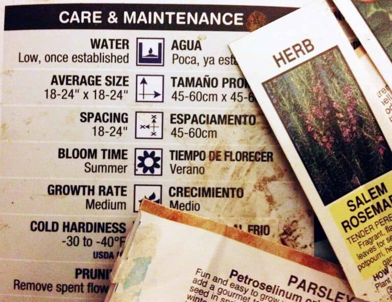 plant tag care and maintenance