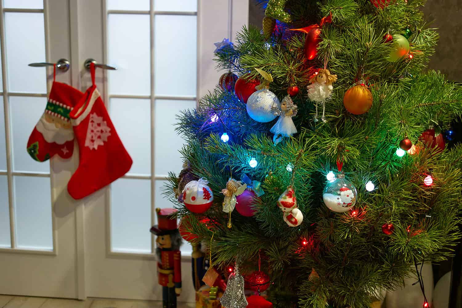 christmas tree with decorations