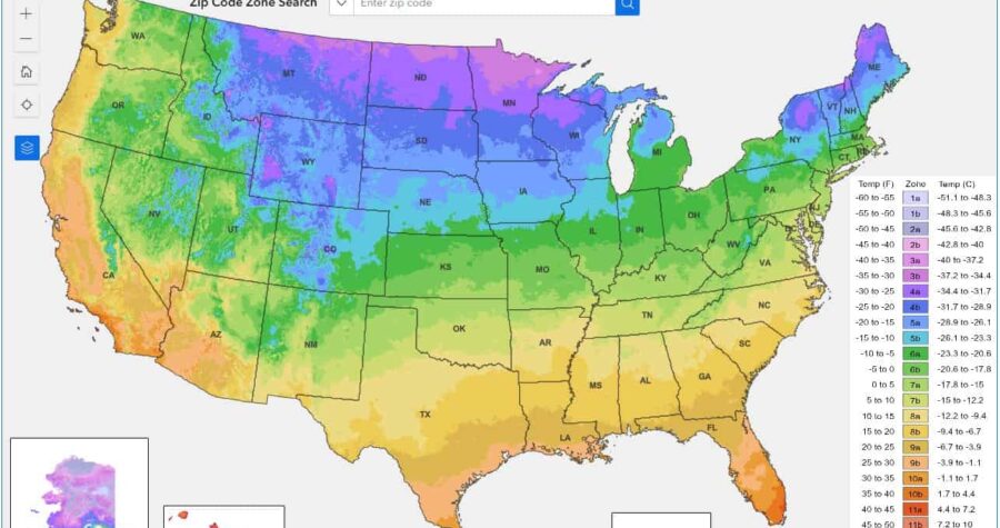 usda hardiness zones 2023