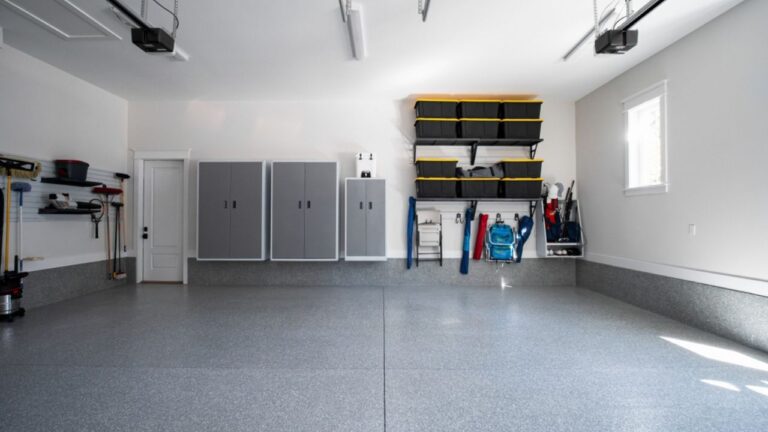 Clean and organized garage