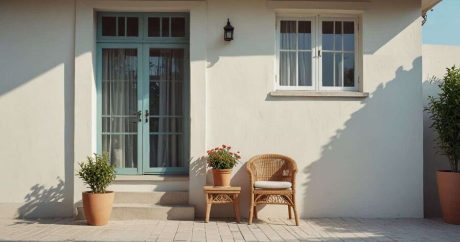 Classic home exterior design front porch