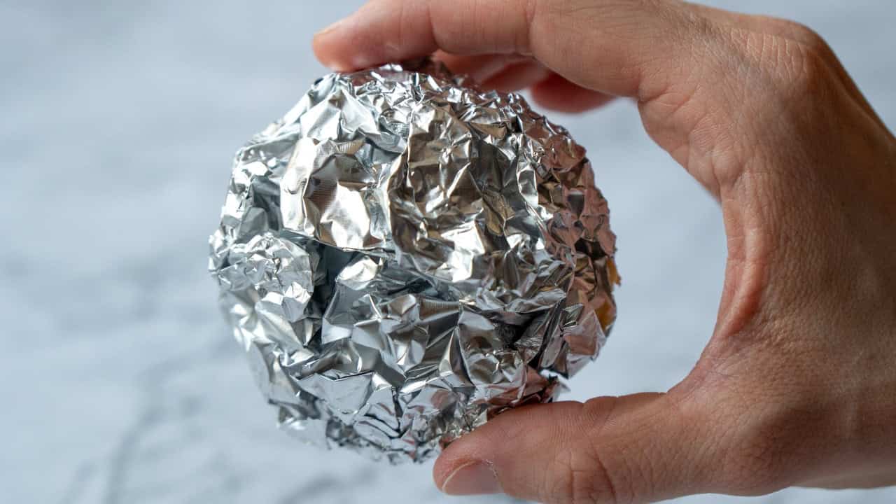 Aluminum foil labeled 'eco-friendly'