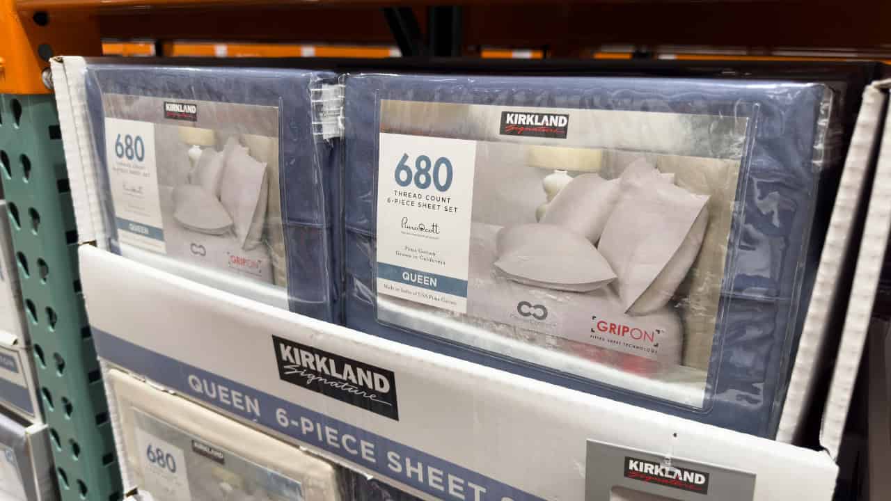Kirkland Signature 680 Thread Count Sheet Set – Full, Oatmeal, 100% Pima Cotton