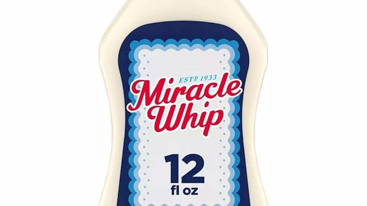 A bottle of Miracle Whip
