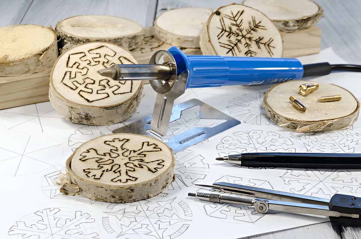 Never-used woodburning tools