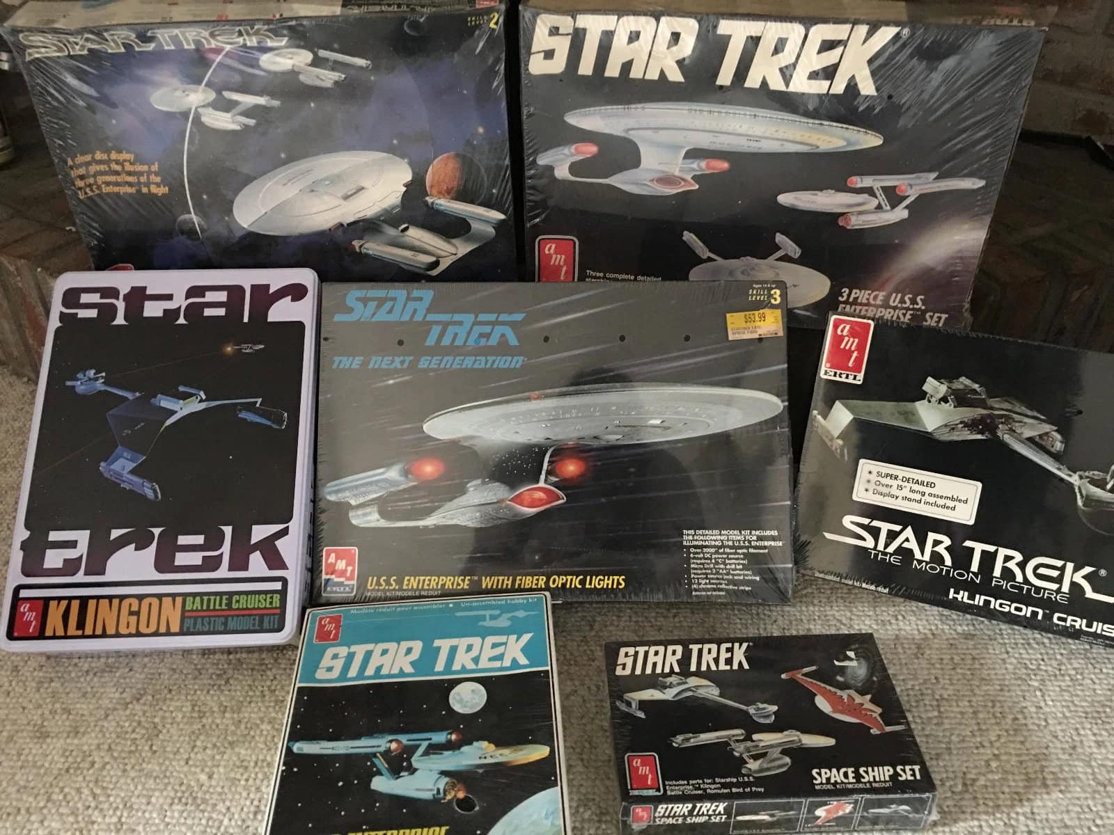 Unopened model kit sets