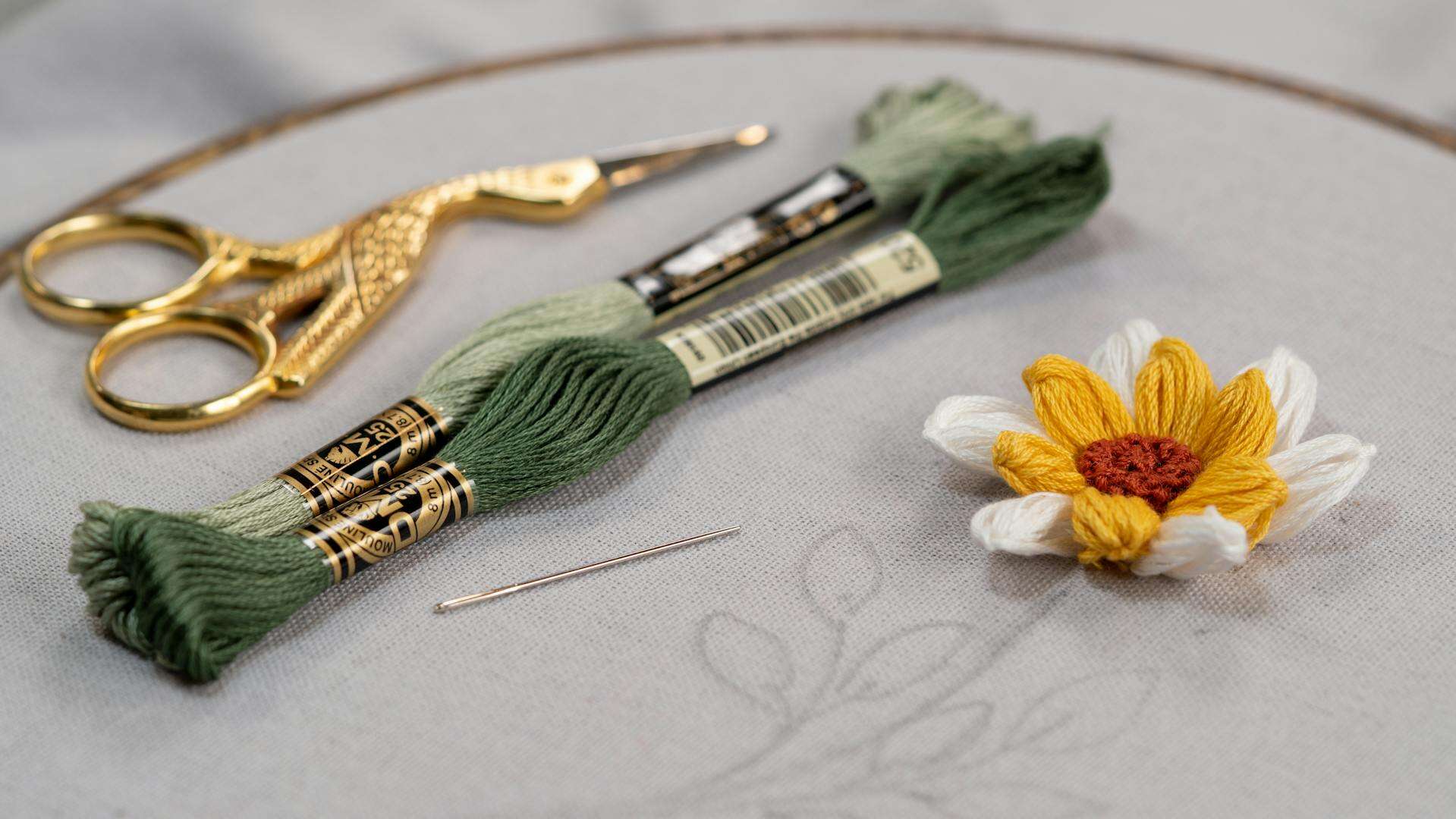 Untouched embroidery floss