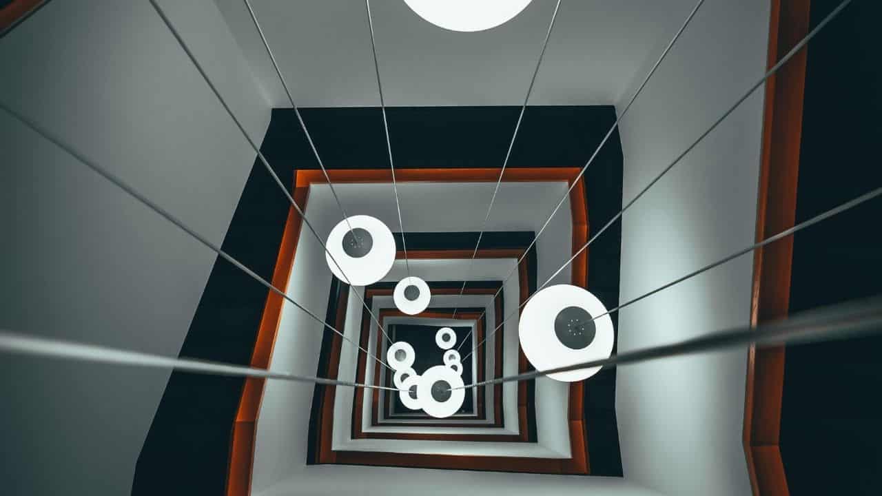 bold geometric interior design