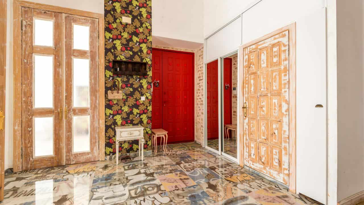 bold wallpaper interior