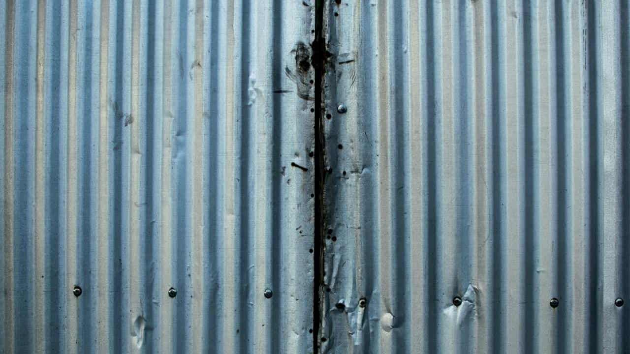 damaged stainless steel surface