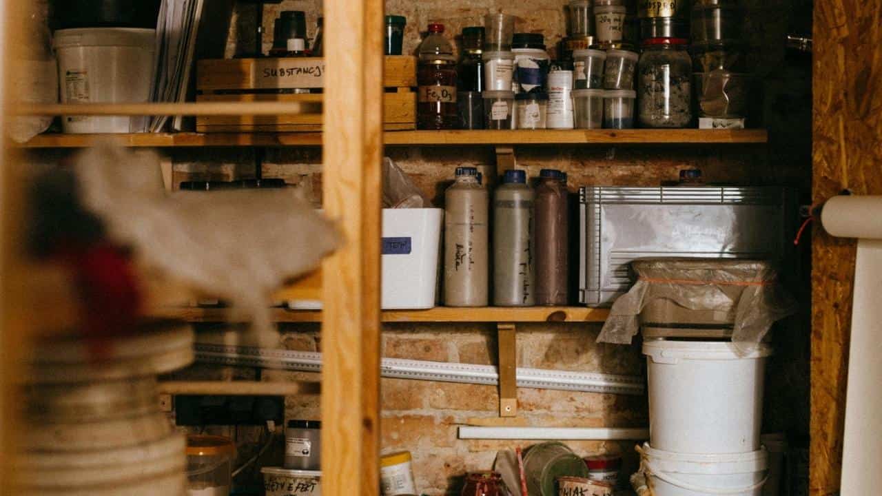 hairspray can stored improperly