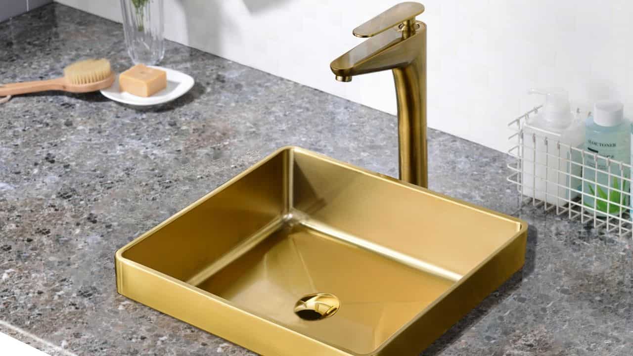 square bathroom sink