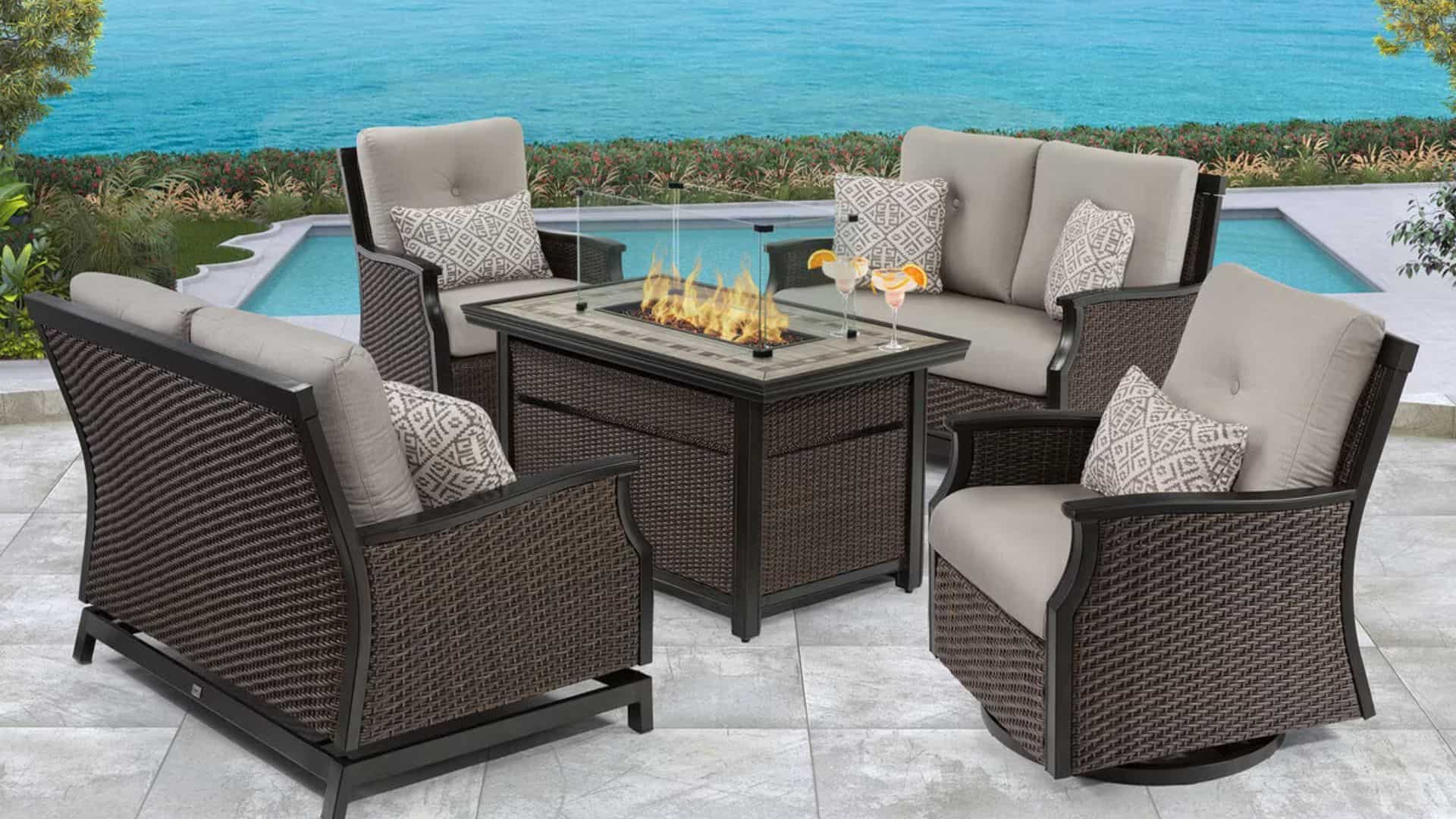 Agio International 5-Piece Fire Chat Set