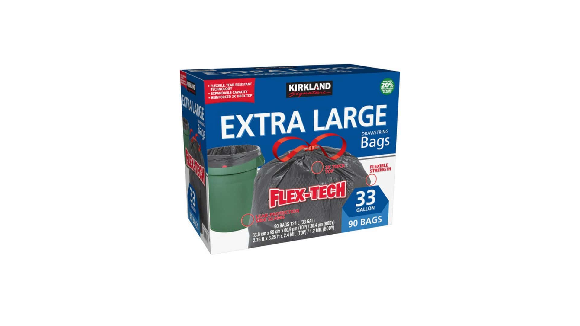 Costco's Kirkland Signature Extra Large Flex-Tech Bags