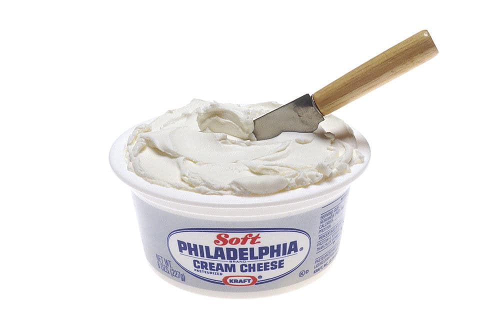 Title: Food: Cream Cheese: Interactive CD Description: (1) color slide shows a small, open, tub of soft Philadelphia brand cream cheese, with a knife in the cream cheese. Subjects (names): Topics/Categories: Food Type: Color Slide Source: National Cancer Institute Author: Renee Comet (photographer) AV Number: AV-9400-4234 Date Created: 1994 Date Added: 1/1/2001 Reuse Restrictions: None - This image is in the public domain and can be freely reused. Please credit the source and/or author listed above.
