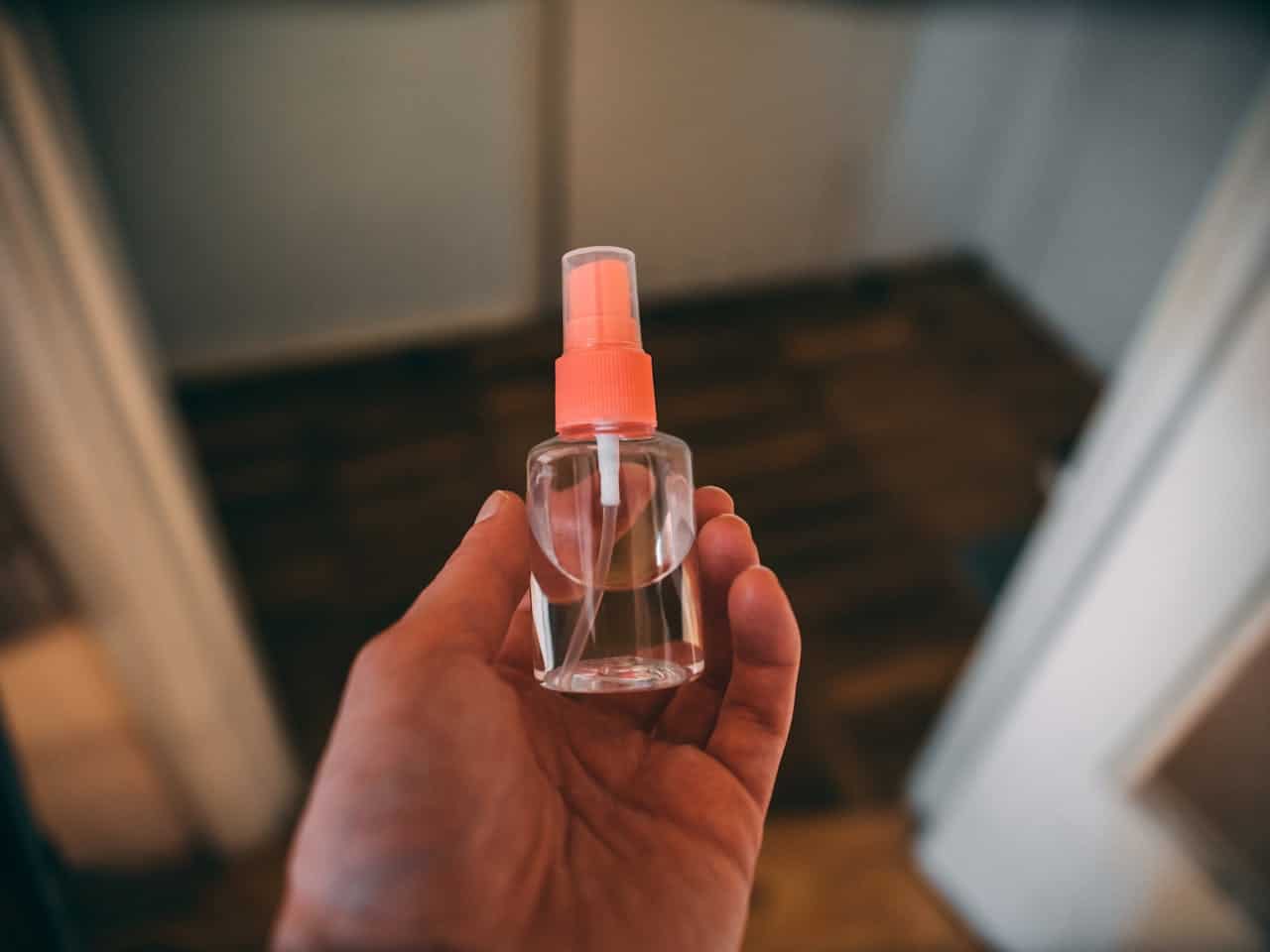 Bottle of anticeptic