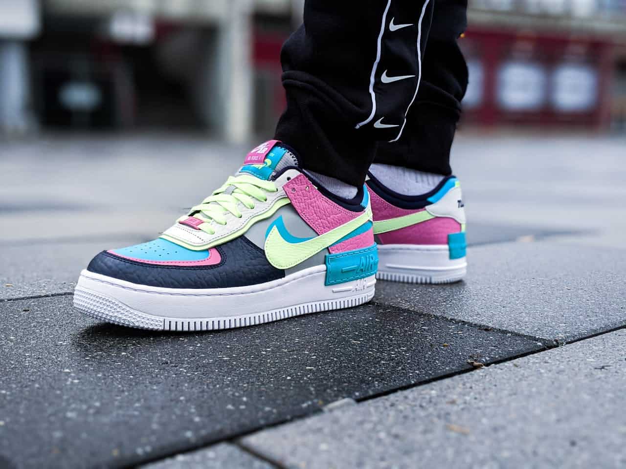 Shallow Focus Photo of a Stylish Colorful Nike Air

