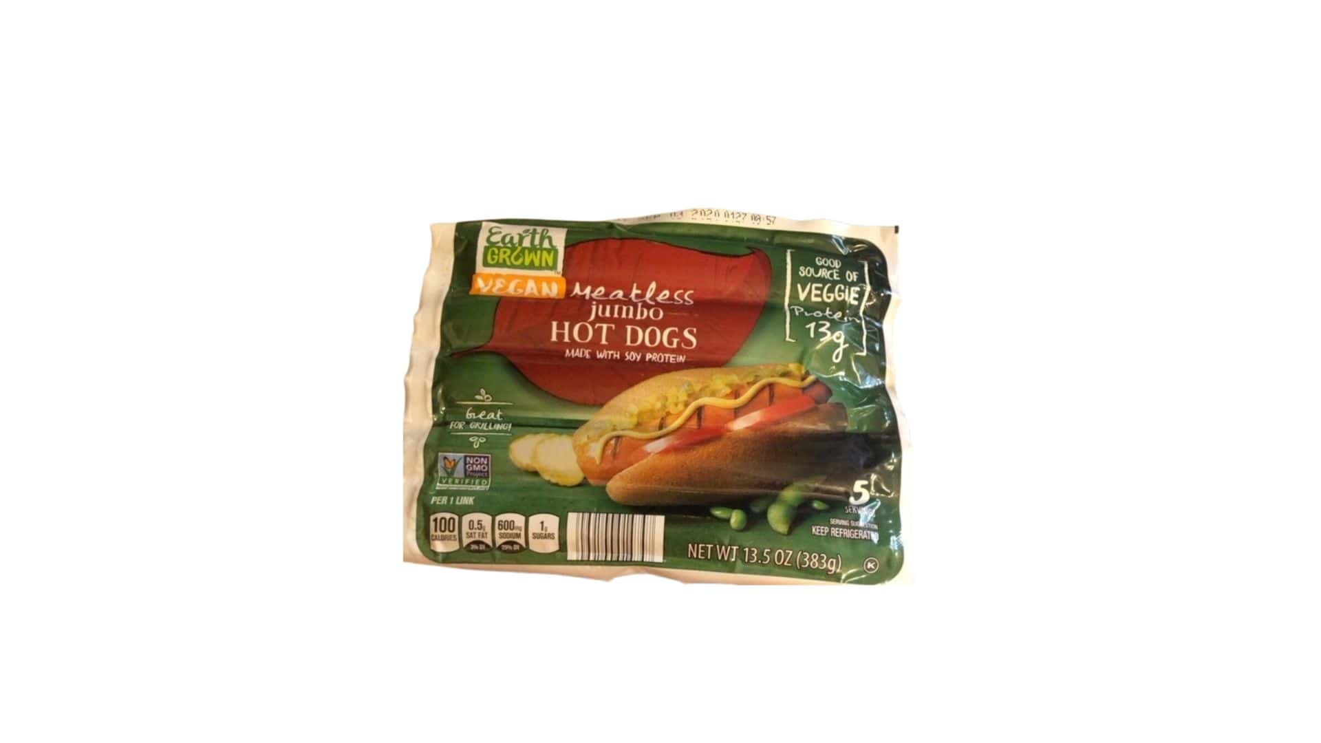 Earth Grown Vegan Meat-Free Hot Dogs