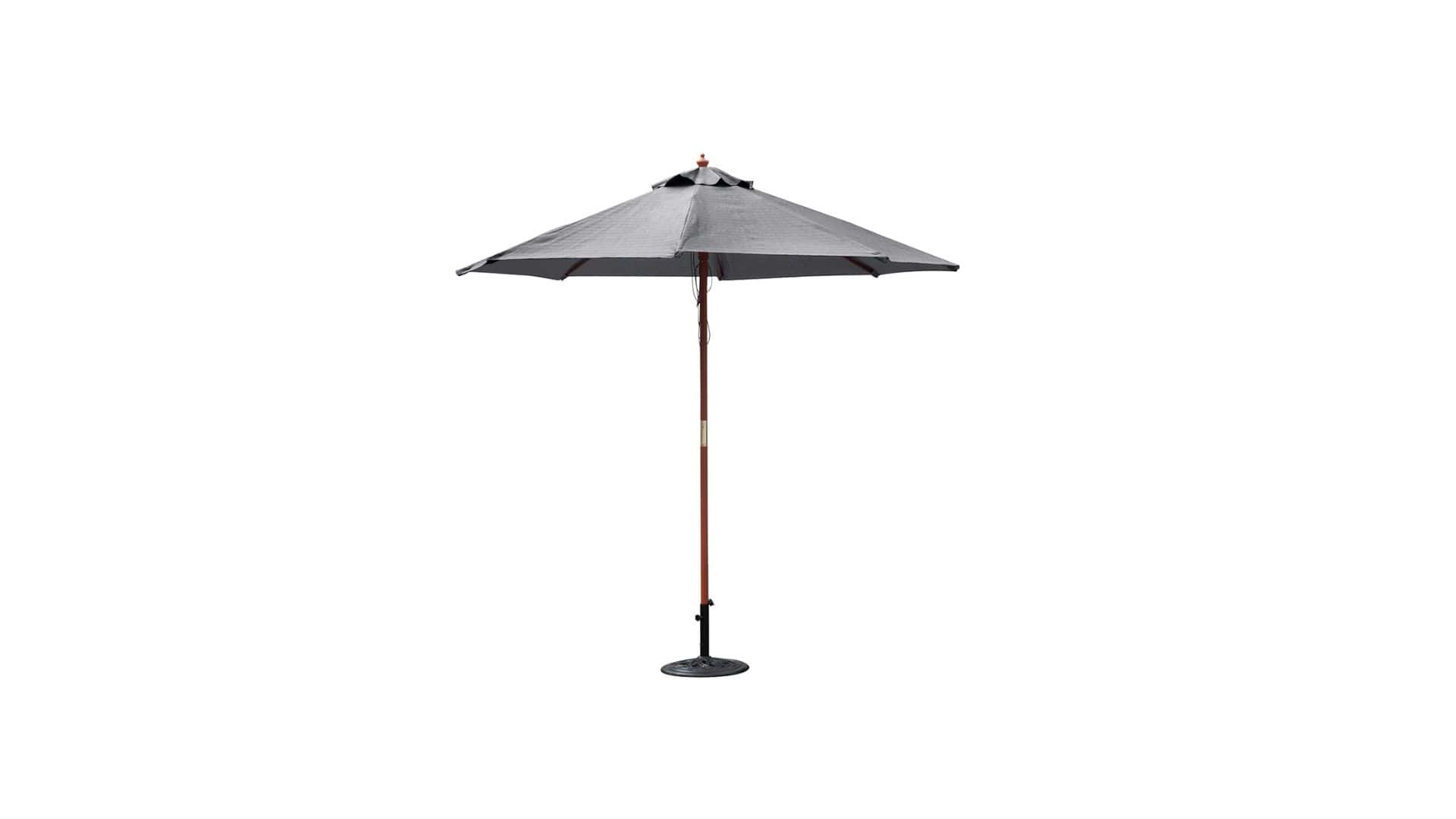 Gardenline 9' Wood Market Umbrella