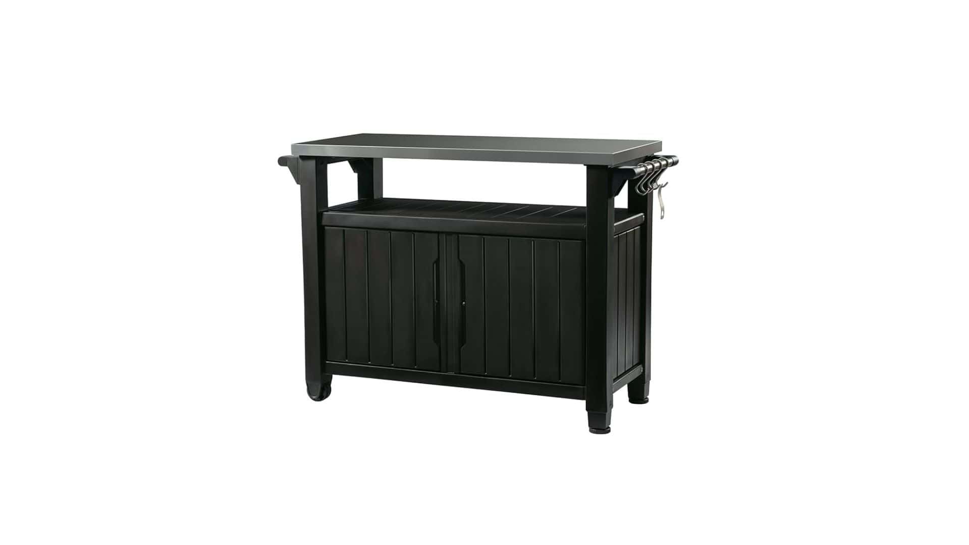 Keter Unity XL Portable Outdoor Table and Storage Cabinet