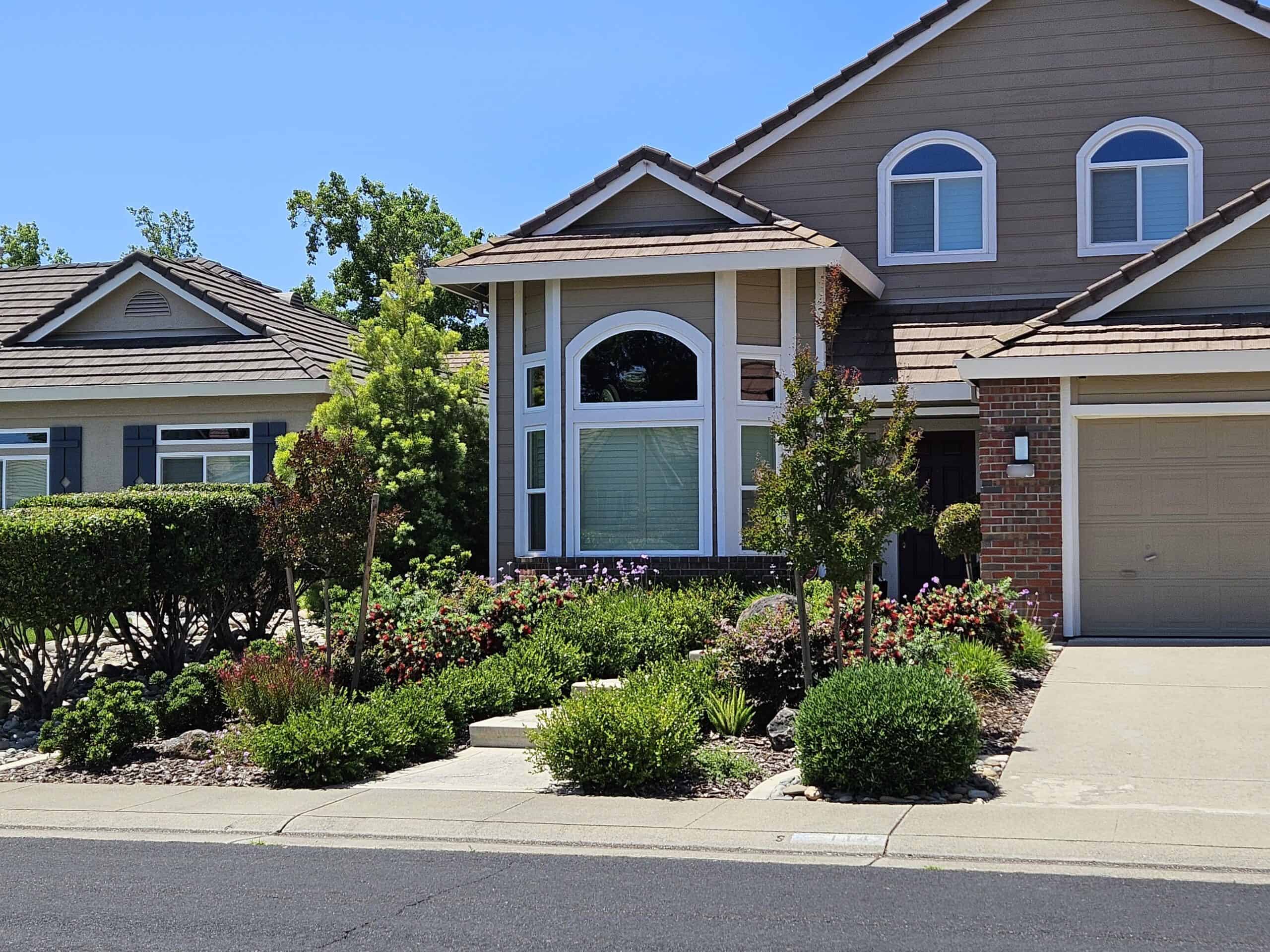 Xeriscaping. Drought tolerant garden