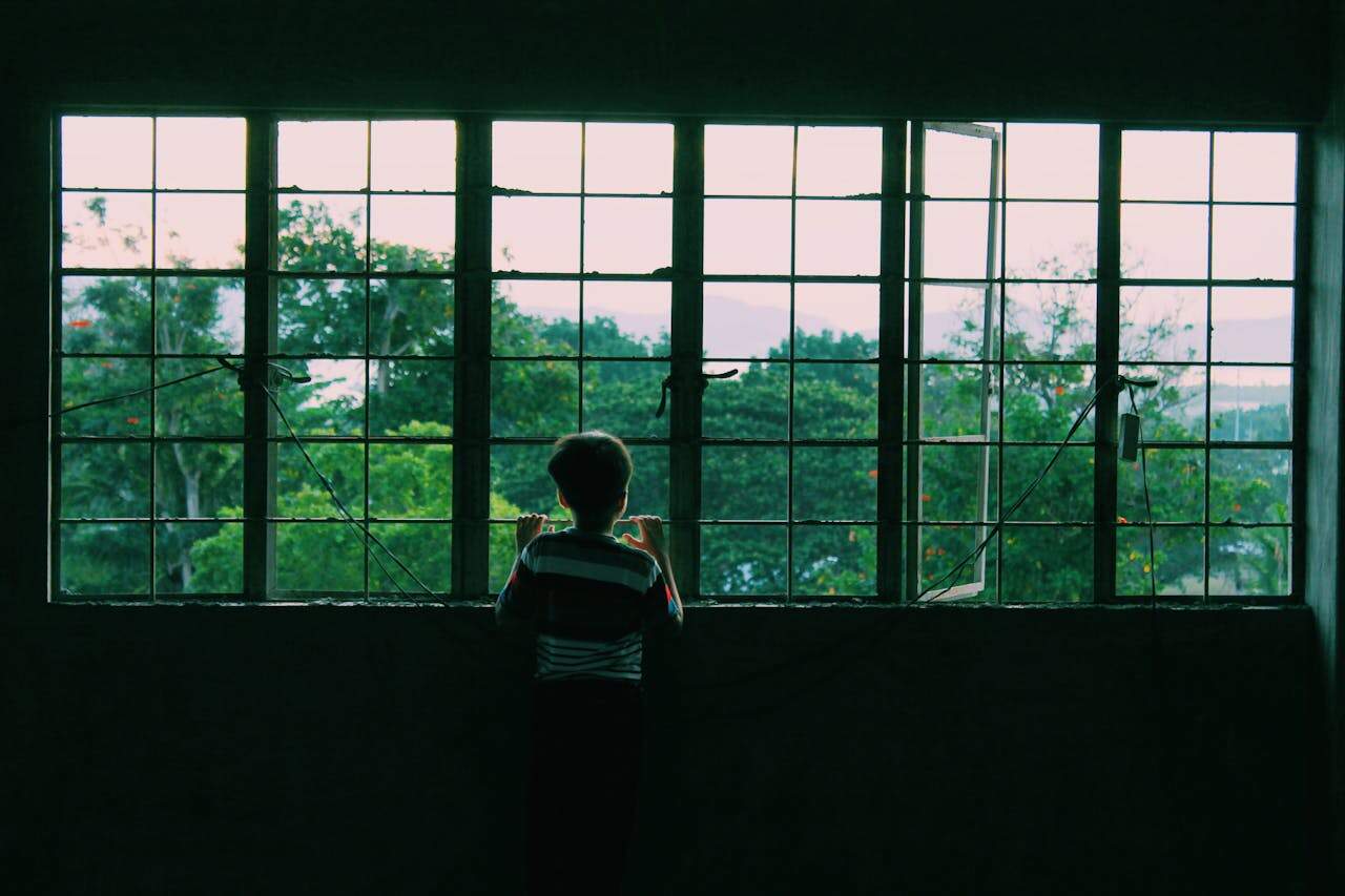 Boy Near Window