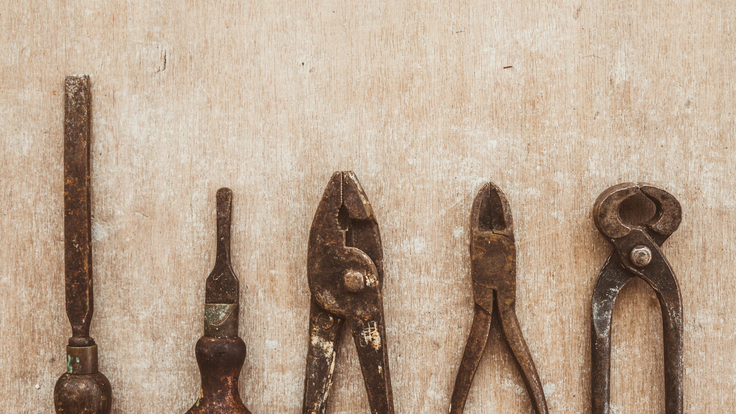 Old rusty tools